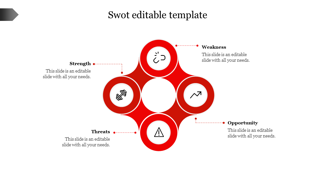 Free - Effective SWOT Editable Slide Template Design